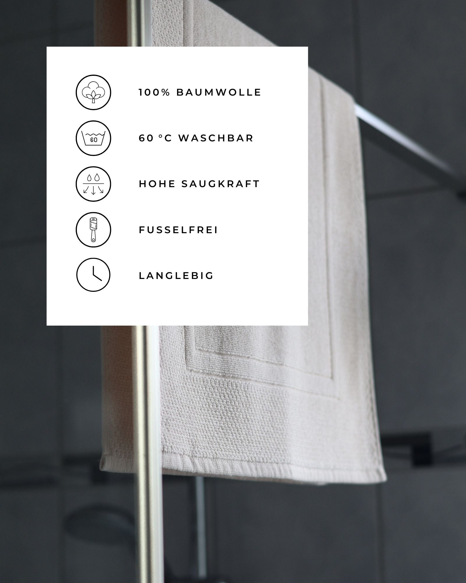 Badematte NOVA, 50 x 80 - pamuk design