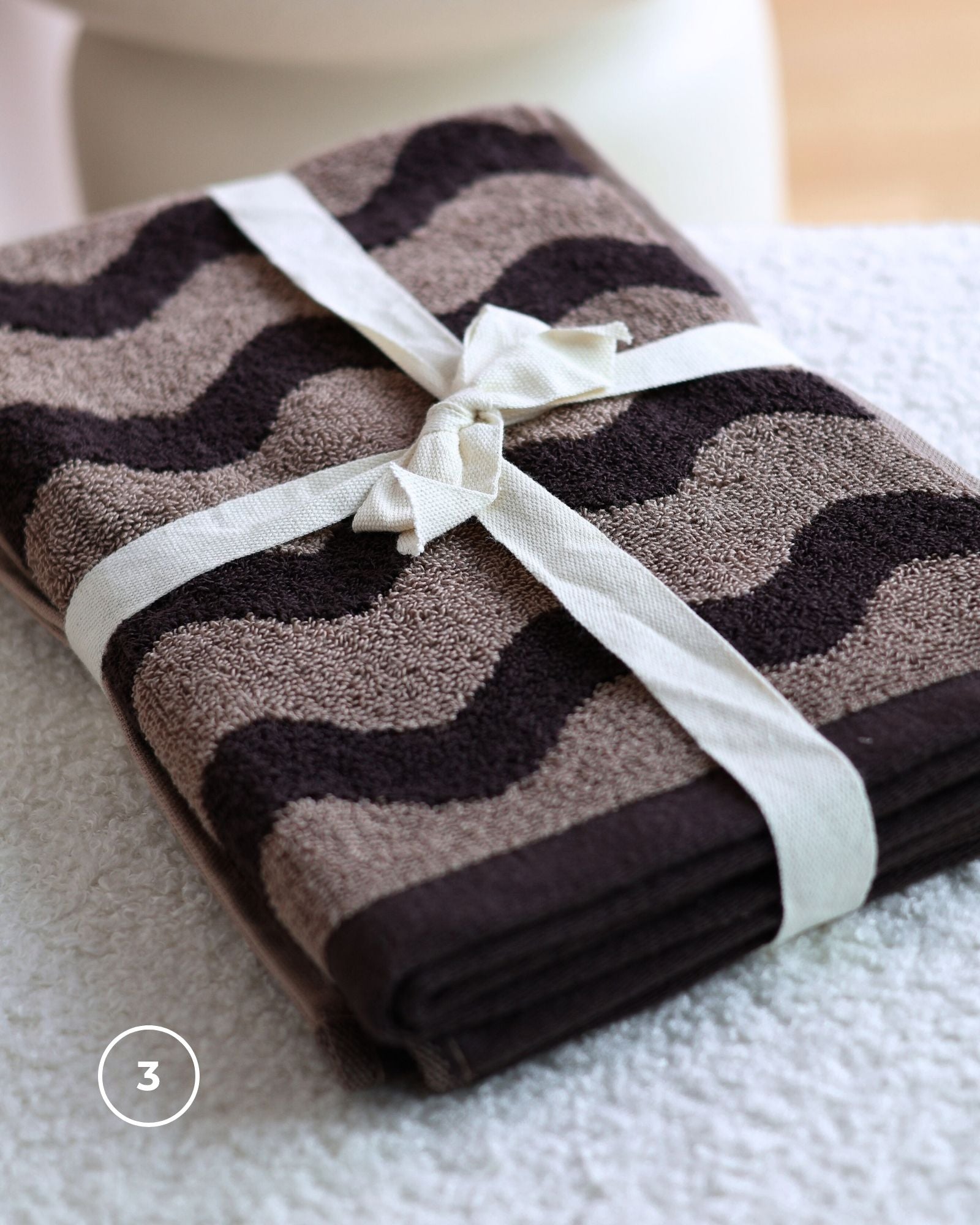 Bundle Spa Erlebnis VIVA Beige-Braun Gästehandtuch