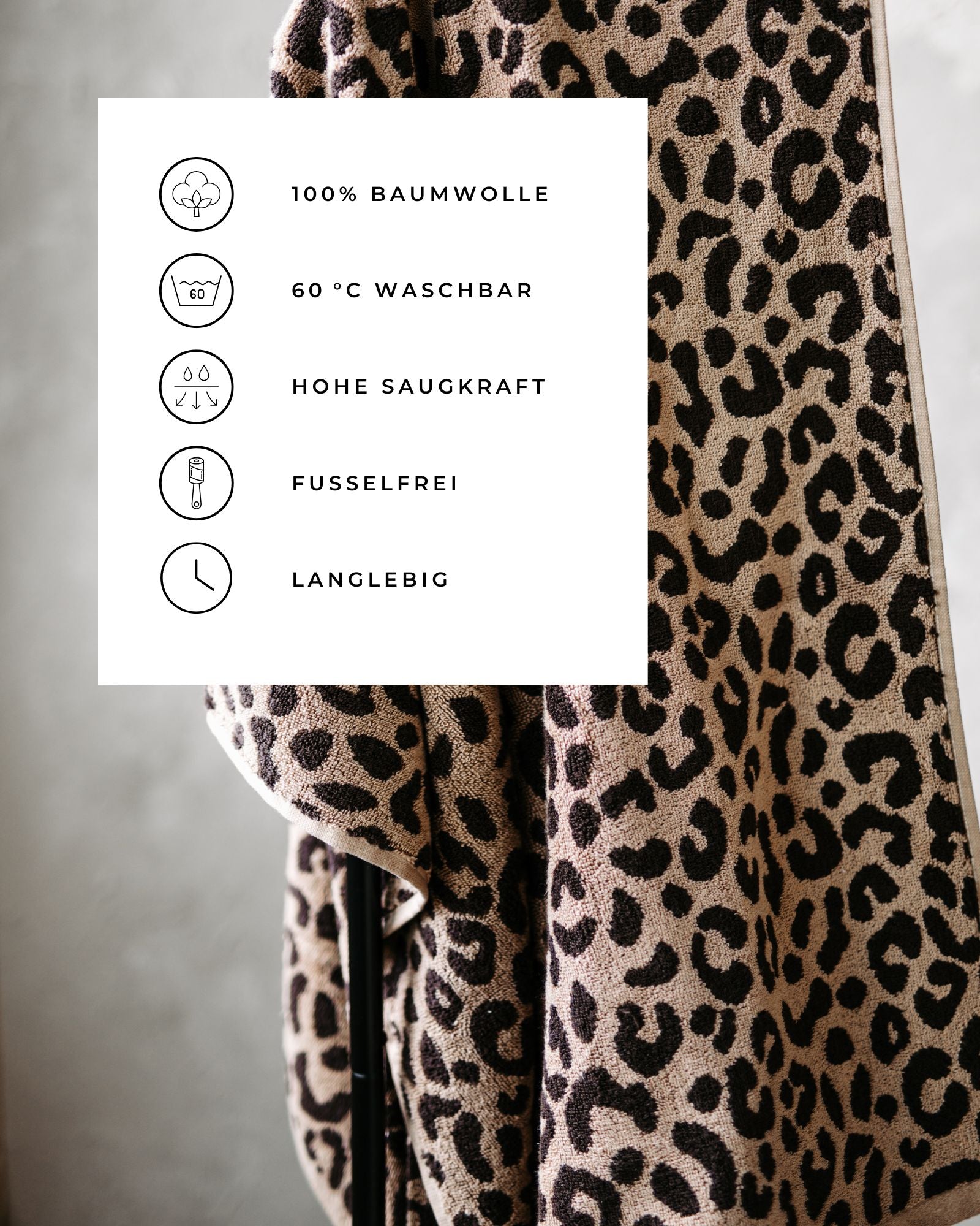 Duschtuch LEO, 70 x 140 - pamuk design