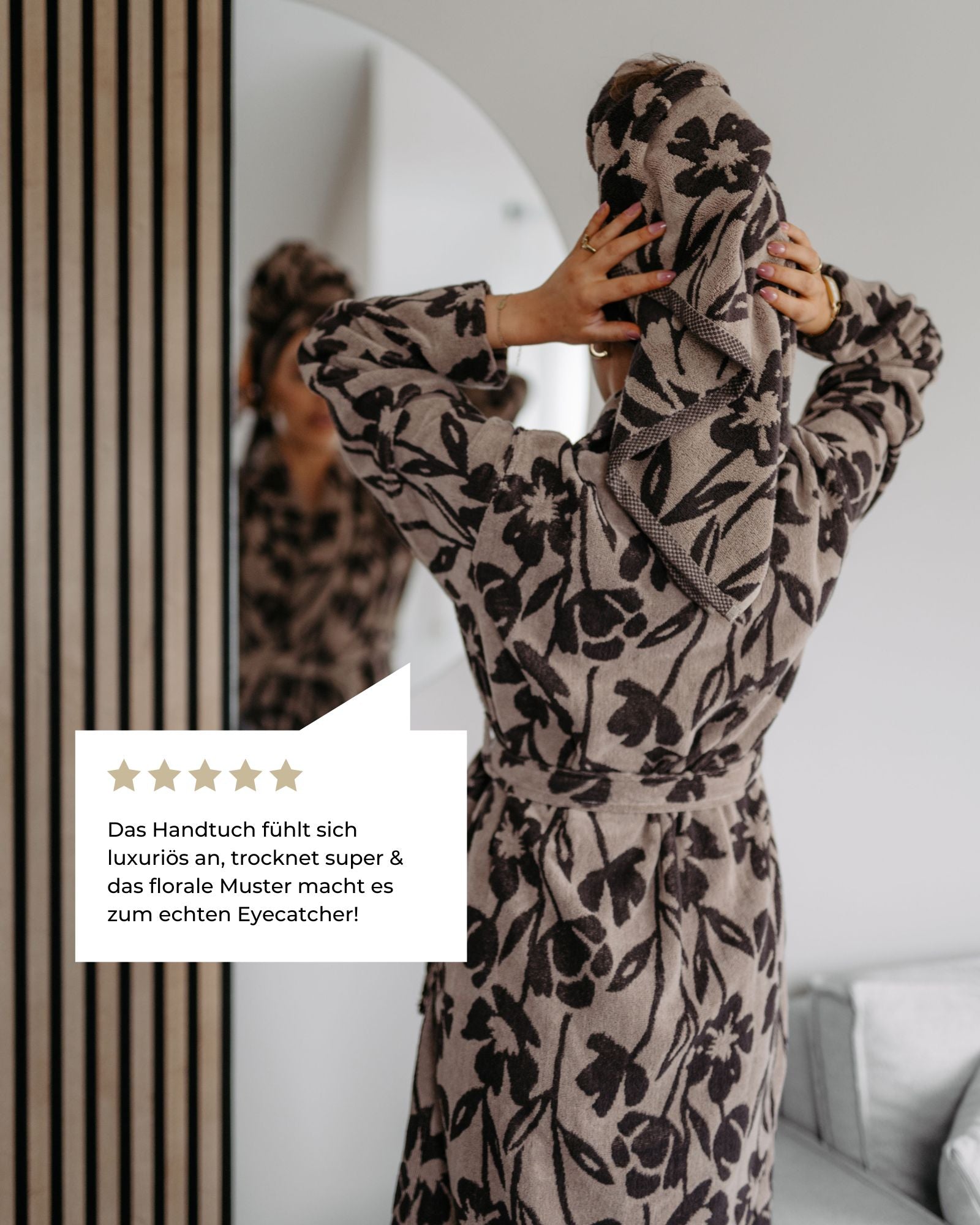 Handtuch FLORA, 50 x 100 - pamuk design