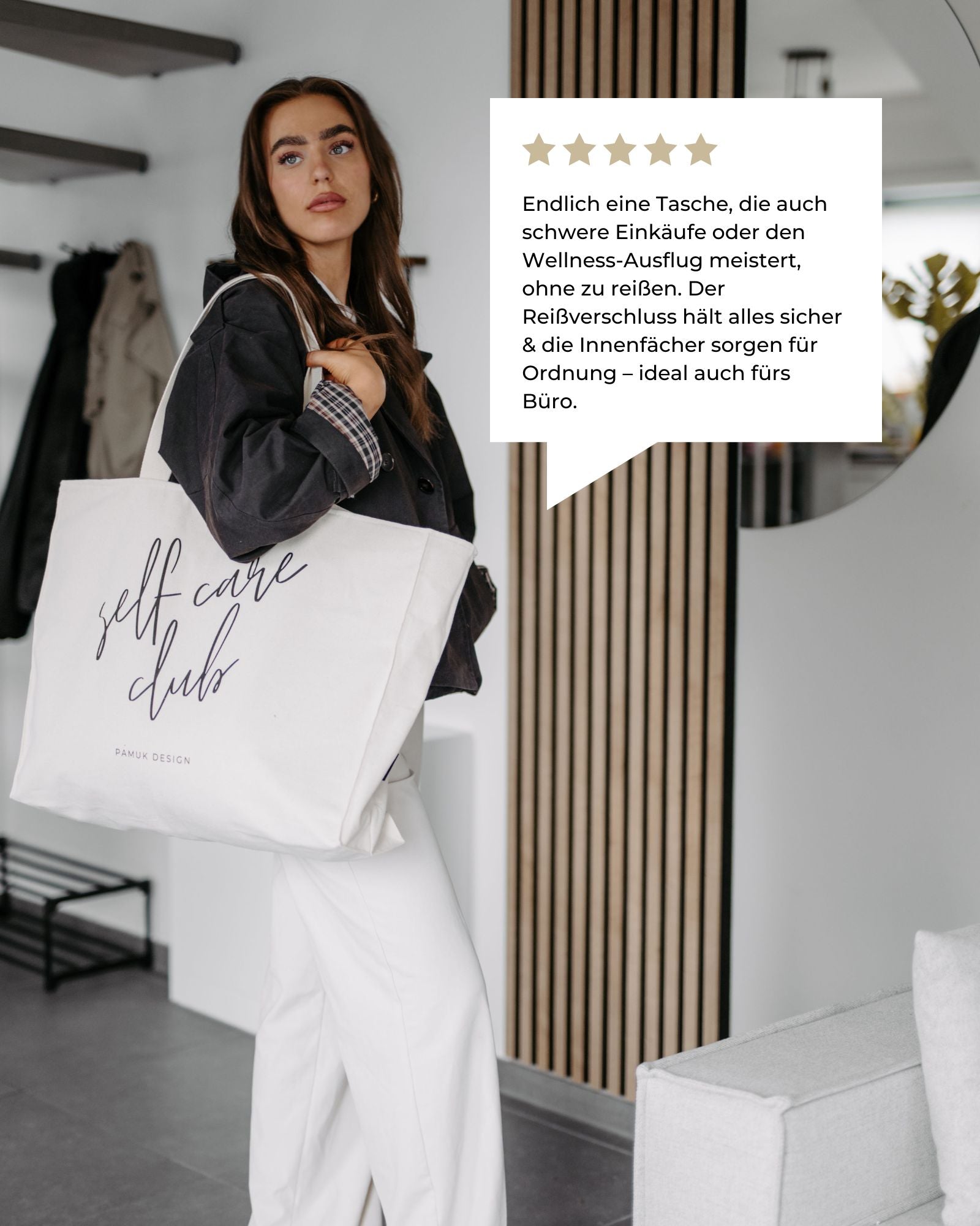 Shopper SELF CARE CLUB, 55 x 45 x 15 cm