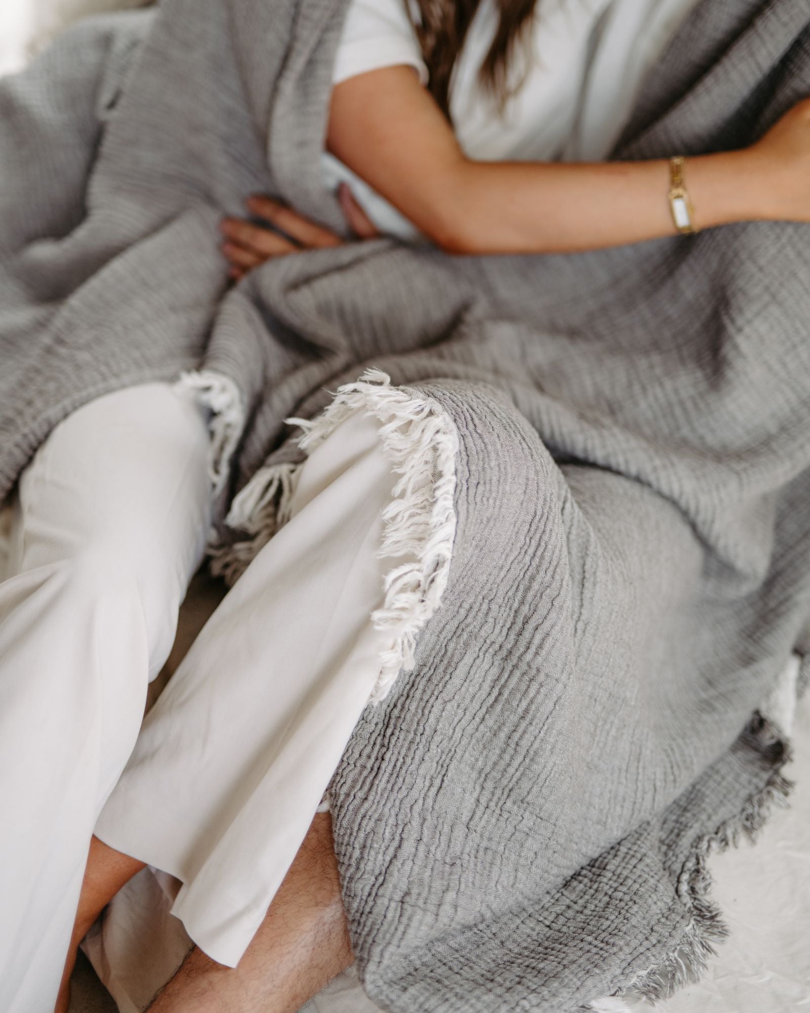 Musselin - Decke SOFYA, 230 x 240 - pamuk design