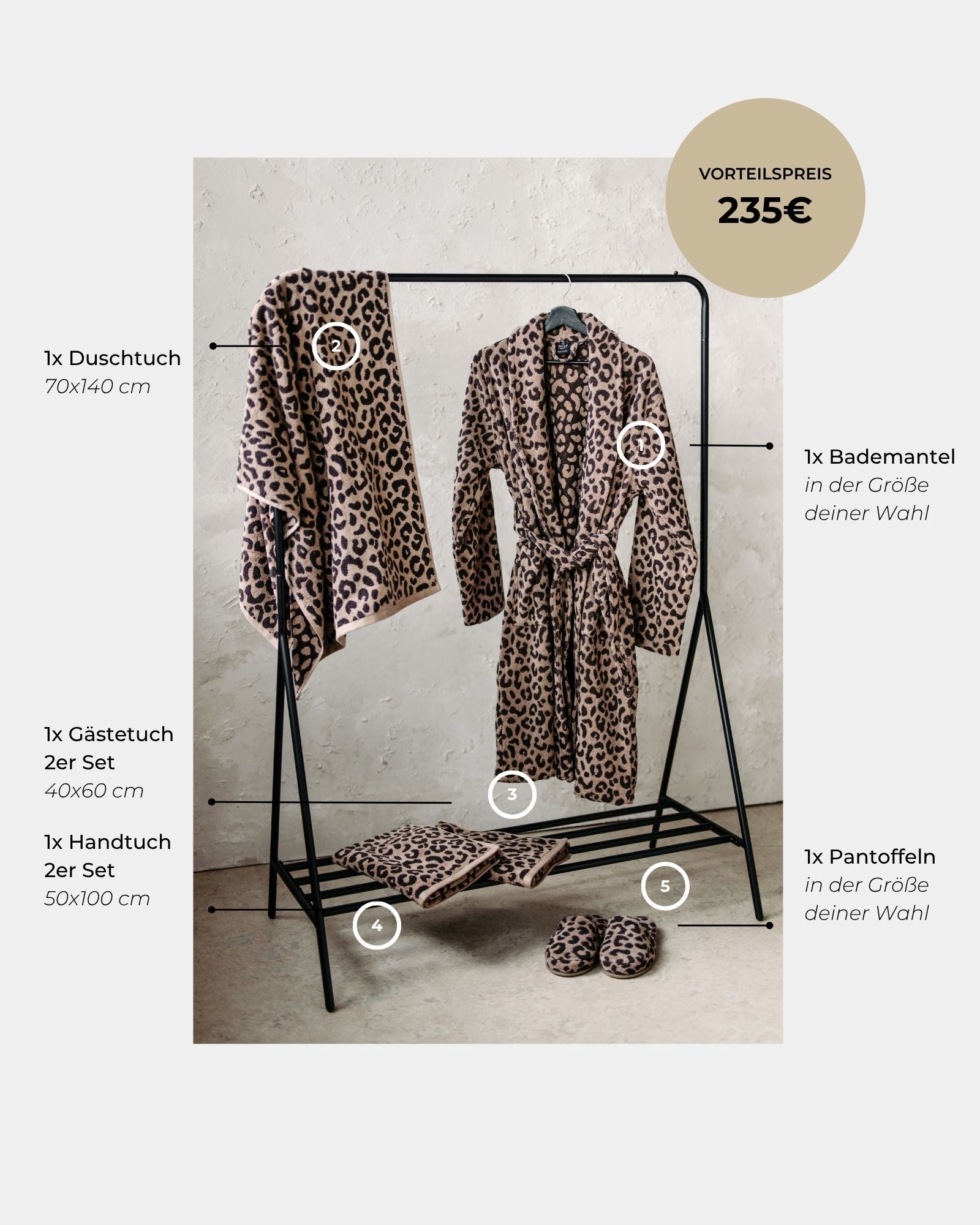 Bundle Spa Erlebnis LEO Beige-Braun