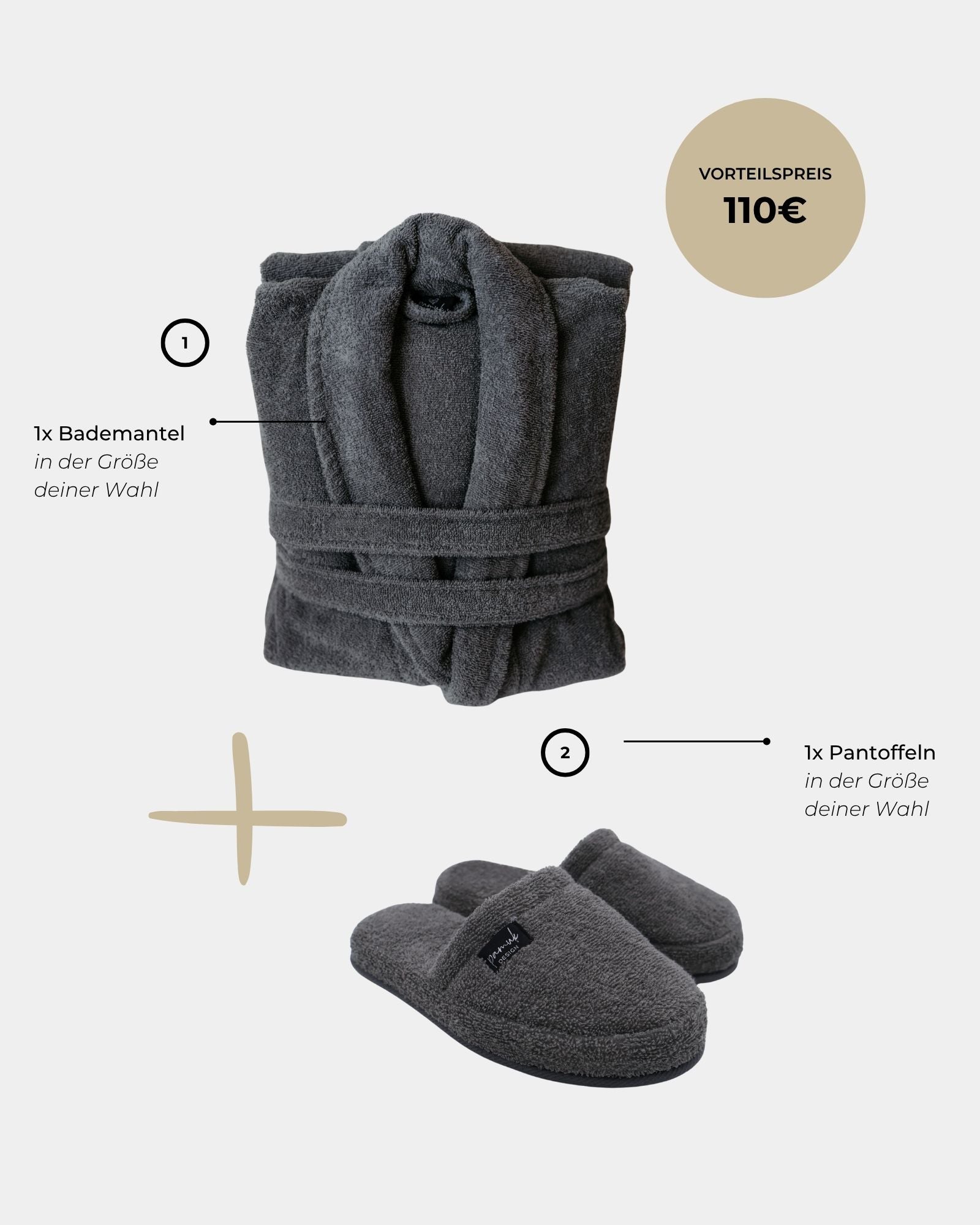 Bundle Bademantel & Slipper FLORA Slipper
