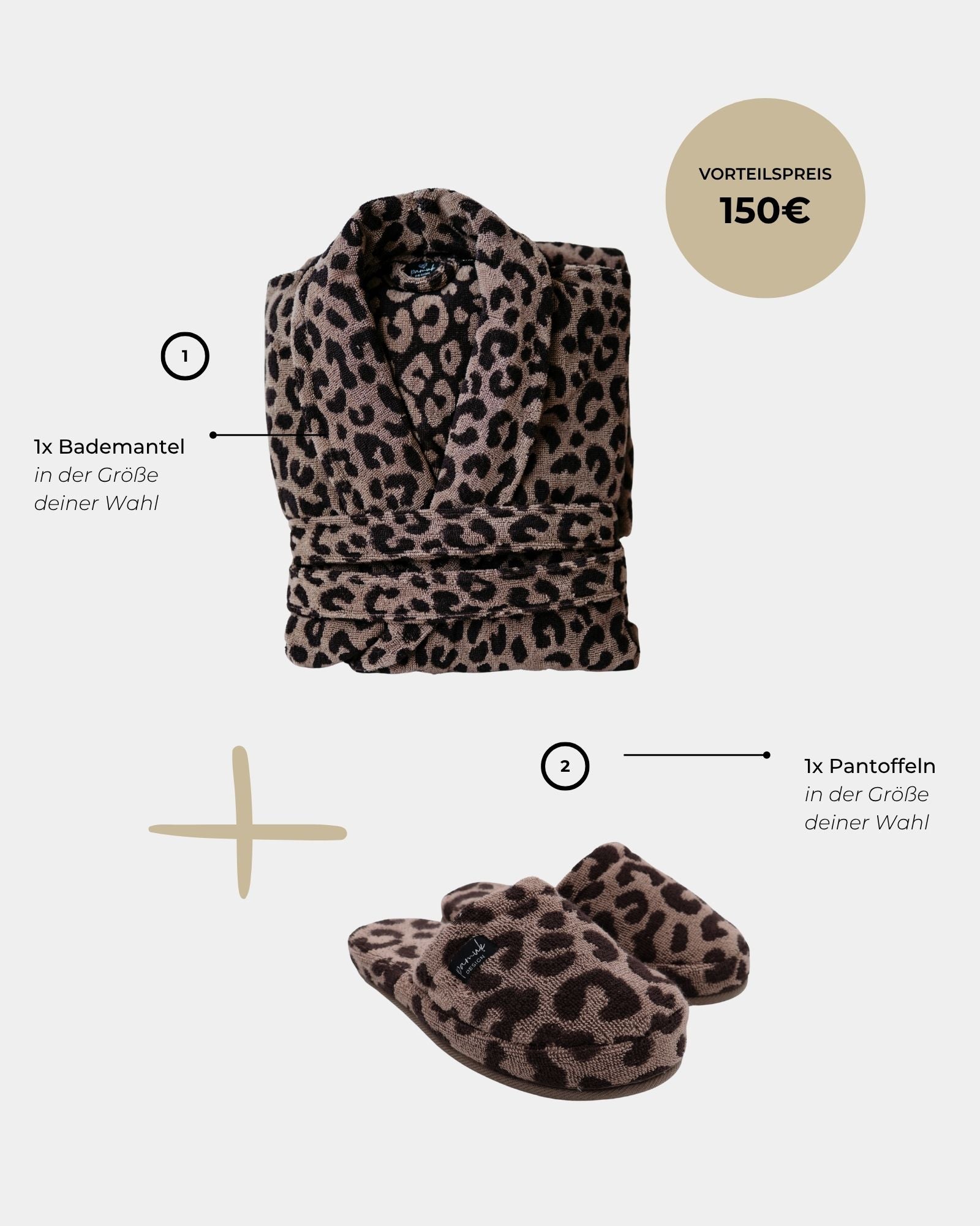 Bundle Bademantel & Slipper LEO