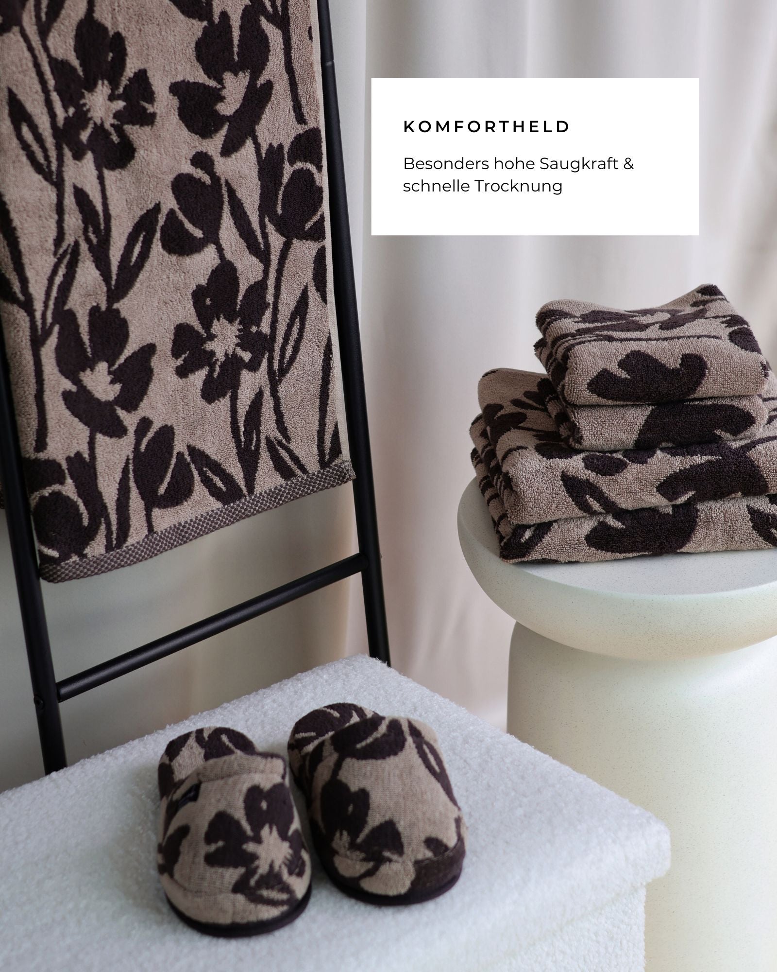 Duschtuch FLORA, 70 x 140 - pamuk design