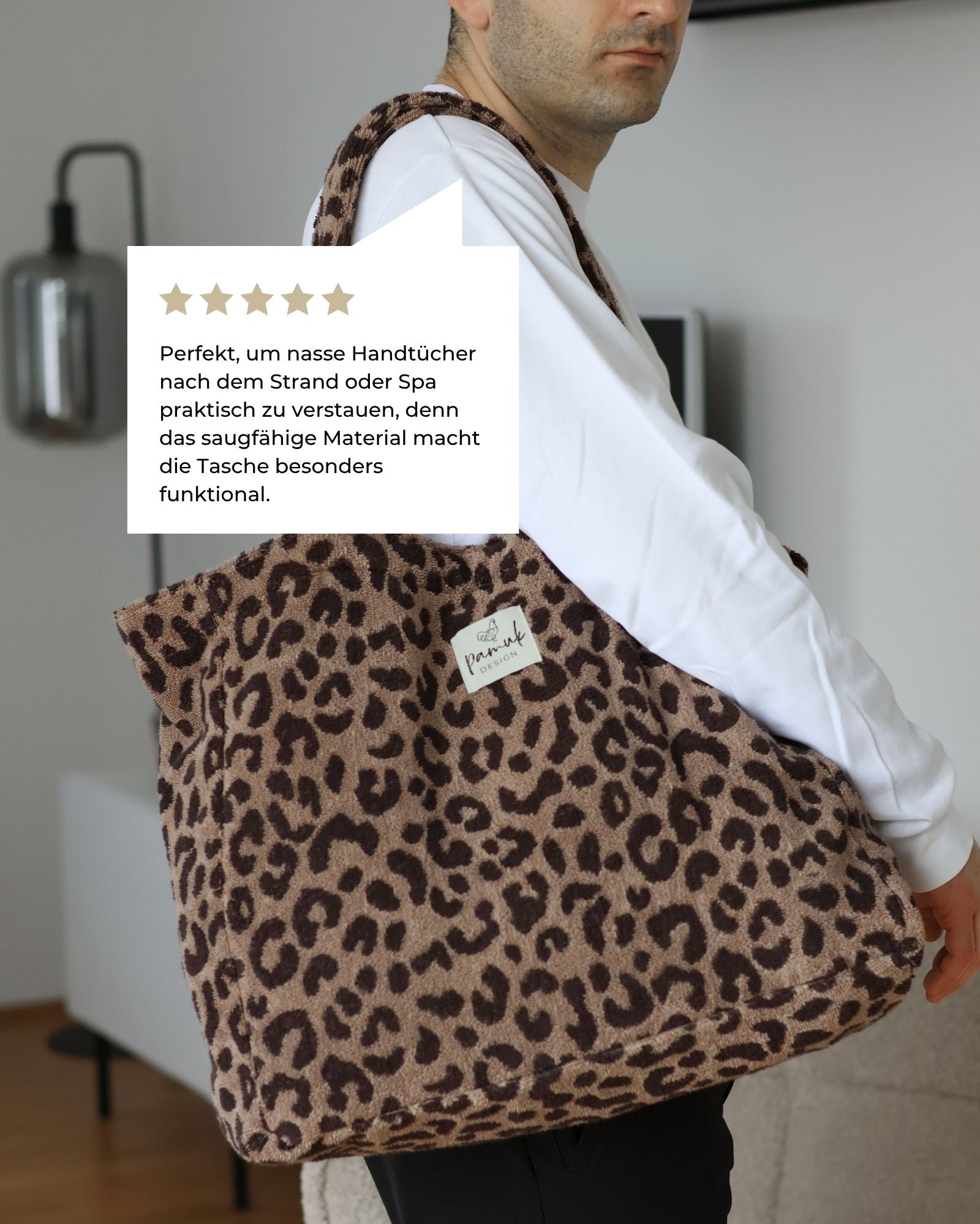 Frottee-Tasche LEO, 45 x 35 x 15 - pamuk design