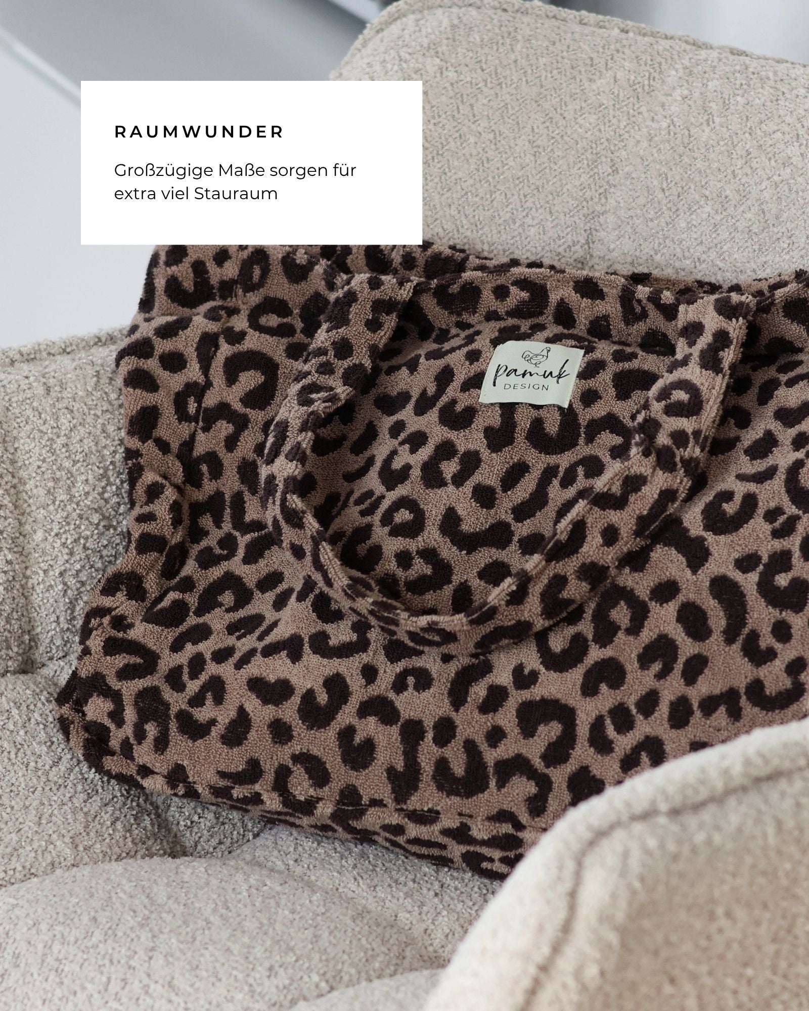 Frottee-Tasche LEO, 45 x 35 x 15 - pamuk design